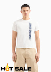 T-Shirt Men White Armani Exchange Camiseta